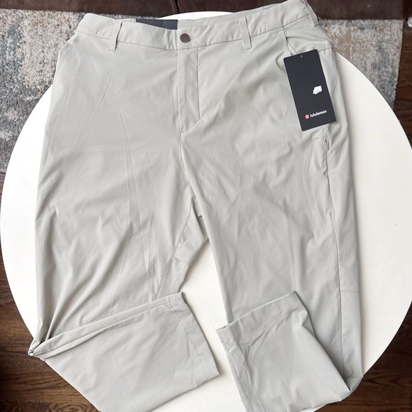 Lululemon Men’s Commission Golf Pants 34x27 Raw Linen New Classic Tapered - Picture 1 of 11